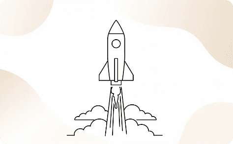 Rocket launching representing new features and updates